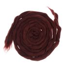 Шерсть для валяния 100% полутонкая шерсть 100гр (0412, шоколад) - Фото 2