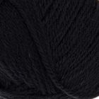 Пряжа "Подмосковная" 50% шерсть, 50% акрил 250м/100гр (0140, черный) - Фото 1