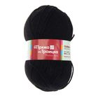 Пряжа "Подмосковная" 50% шерсть, 50% акрил 250м/100гр (0140, черный) - Фото 2