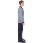Пижама мужская (джемпер, брюки), размер 56 (112), цвет серый/синий 121ХР1335 - Фото 3