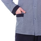 Пижама мужская (джемпер, брюки), размер 56 (112), цвет серый/синий 121ХР1335 - Фото 5