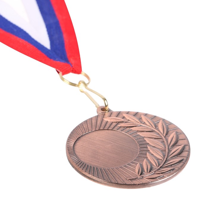 Медаль под нанесение 021 диам 5 см. Цвет бронз. С лентой - фото 1906798394