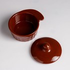 Кокотница Борисовская керамика «Ностальгия с крышкой», 200 мл, 12×8 см, стандарт - Фото 4