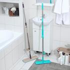 Швабра с отжимом Доляна, 2 насадки из микрофибры 35×14 см, стальная ручка 125 см, цвет МИКС - Фото 7