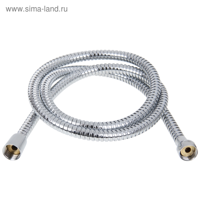 Душевой шланг Accoona А382, 150 см, латунная гайка, цинковый конус, хром - Фото 1
