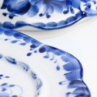 Маслёнка гжель «Ромашка», бело-синий,керамика, 14×25×8 см, - Фото 3