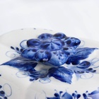 Маслёнка гжель «Ромашка», бело-синий,керамика, 14×25×8 см, - Фото 4