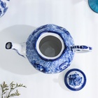 Чайник гжель «Алевтина», бело-синий,керамика, 750 мл, - Фото 4