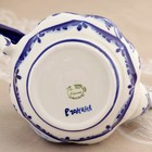 Чайник гжель «Анемон», бело-синий,керамика, 10×18×15 см, - Фото 8