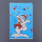 Пакет подарочный "Снеговик" 25 х 40 см, цветной металлизированный рисунок - фото 297757195