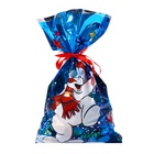 Пакет подарочный «Снеговик» 25×40 см, цветной металлизированный рисунок - Фото 4