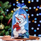 Пакет подарочный «Снеговик» 25×40 см, цветной металлизированный рисунок - Фото 6