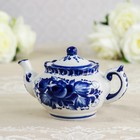 Чайник «Утро», 16×16×9 см, 300 мл, гжель - Фото 6