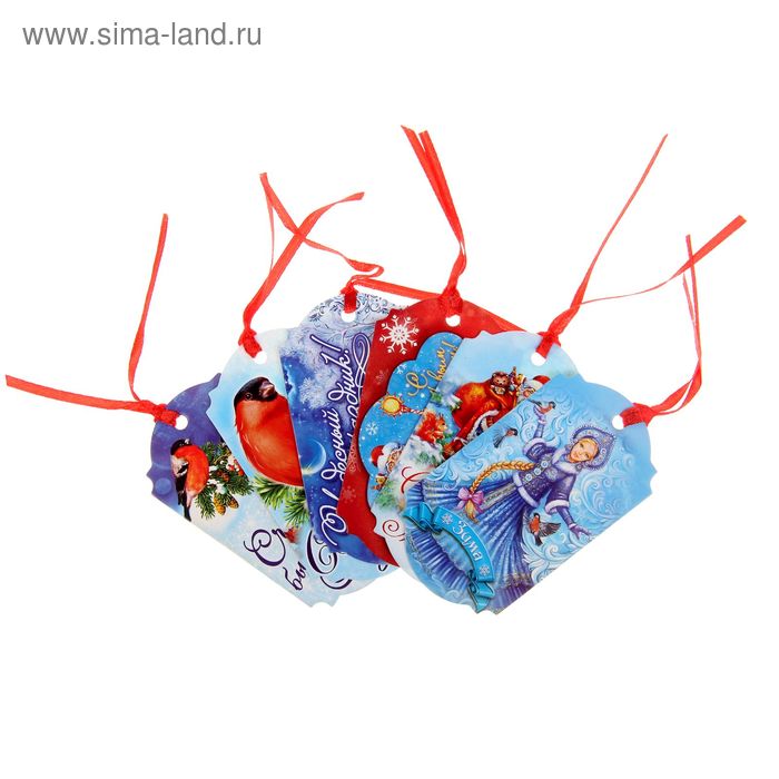 Шильдик декоративный в наборе «Морозный», 5 × 9 см - Фото 1