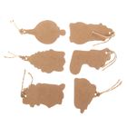 Шильдик декоративный в наборе «Крафт», 5 × 9 см - Фото 3