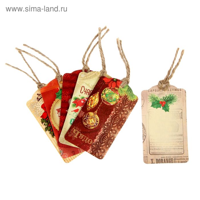 Шильдик декоративный в наборе «Панч», 5 × 9 см - Фото 1