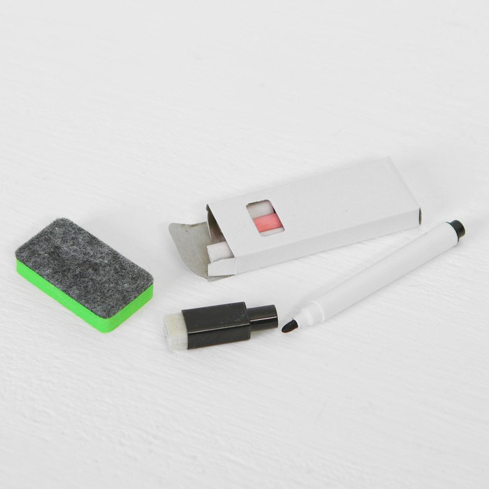 Конструктор магнитный «Ферма» в дер. коробке + набор игровых карточек, мел маркер 40311