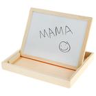 Конструктор магнитный «Профессии» в деревянной коробке + набор игровых карточек, мел, маркер, губка - Фото 5