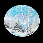 Тарелка фарфоровая "Зима", каменная крошка, D=18 см, микс - Фото 5