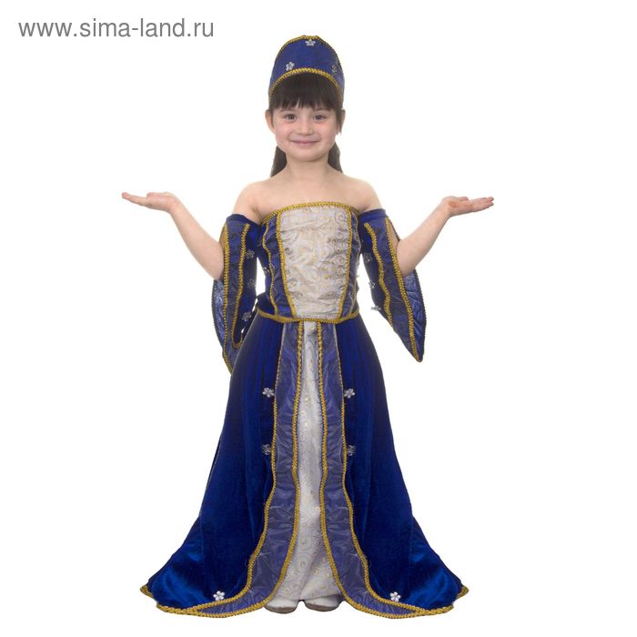 Карнавальный костюм "Графиня", 3 предмета: блузка, юбка, головной убор, размер S (110-120 см) - Фото 1