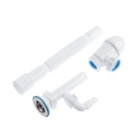 Сифон для раковины "АНИ Пласт" C1315, 1 1/4" х 50 мм , отвод стир. машины, гофра 40x40/50 мм 1196996