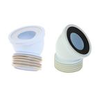 Труба фановая для унитаза "АНИ Пласт" W4228, 110 мм х 45°, короткая - фото 20617341