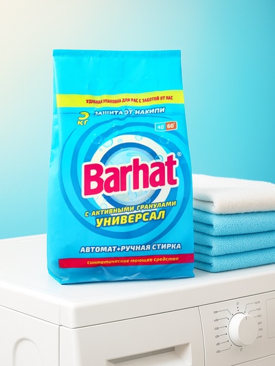 Стиральный порошок Barhat Lotos, универсальный, 3 кг