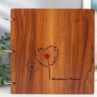 Фотоальбом на кольцах 30 листов «Сердечные одуванчики», с уголками, 26×26×2 см - Фото 5