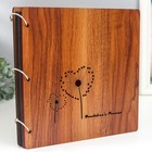 Фотоальбом на кольцах 30 листов «Сердечные одуванчики», с уголками, 26×26×2 см - Фото 7