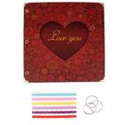 Фотоальбом 30 листов "Любовь" (уголки+кольца) 26х27х2 см - Фото 1