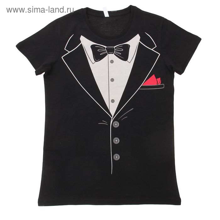 Футболка мужская Collorista "Смокинг" р-р L(48) хлопок 100% - Фото 1