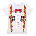 Футболка для мальчика Collorista "Подтяжки", р-р 30 (98-104), хлопок 100% - Фото 1