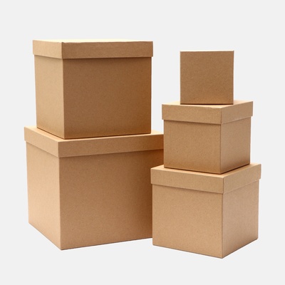 Набор коробок 5 в 1 «Крафт однотонный», 22.5×22.5×22.5 - 9.5×9.5×9.5 см