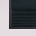 Коврик придверный влаговпитывающий, ребристый, «Стандарт», 50×80 см, цвет зелёный - Фото 3