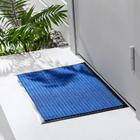 Коврик придверный влаговпитывающий, ребристый, «Стандарт», 40×60 см, цвет синий - Фото 1