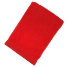 Полотенце махровое гладкокрашеное 70х140см, красный 500гр/м, хл100% - Фото 1