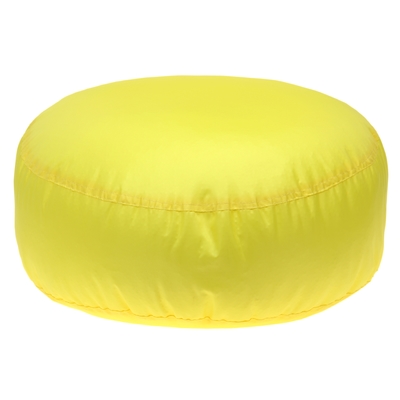 Пуф таблетка Me-shok, ширина 50 см, высота 15 см, полиэстер, несъёмный чехол, цвет жёлтый