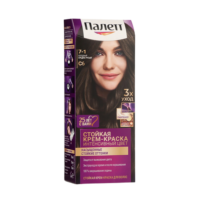 Крем-краска для волос Палетт, тон С6, холодный средне-русый