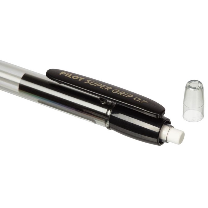 Карандаш механический Pilot. Super Grip, толщина грифеля 0.7 мм, НВ, резиновый упор - Фото 1