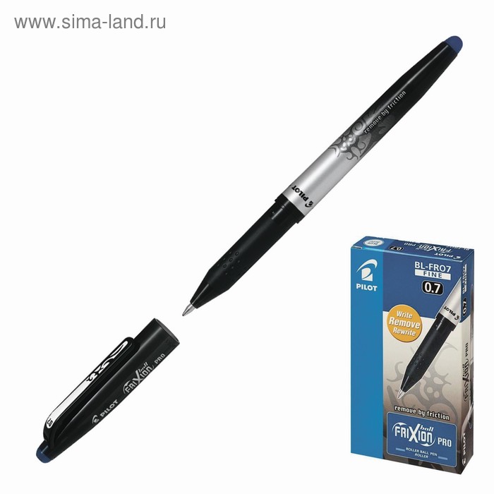 Ручка гелевая стираемая Pilot Frixion, узел 0.7 мм, чернила синие, цена за 1 шт - Фото 1