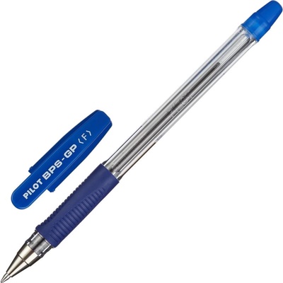 Ручка шариковая Pilot. BPS-GP, синий стержень BPS-GP-F, узел 0.7 мм, на масляной основе, резиновый упор