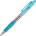 Ручка шариковая автоматическая PILOT Super Grip, резиновый упор, 0.7 мм, масляная основа, стержень синий, корпус голубой - Фото 2