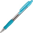 Ручка шариковая автоматическая PILOT Super Grip, резиновый упор, 0.7 мм, масляная основа, стержень синий, корпус голубой - Фото 3