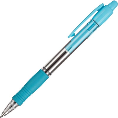 Ручка шариковая Pilot. Super Grip, автоматическая, синий стержень BPGP-10R-F (SL), узел 0.7 мм, на масляной основе, резиновый упор