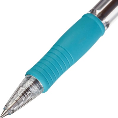 Ручка шариковая Pilot. Super Grip, автоматическая, синий стержень BPGP-10R-F (SL), узел 0.7 мм, на масляной основе, резиновый упор