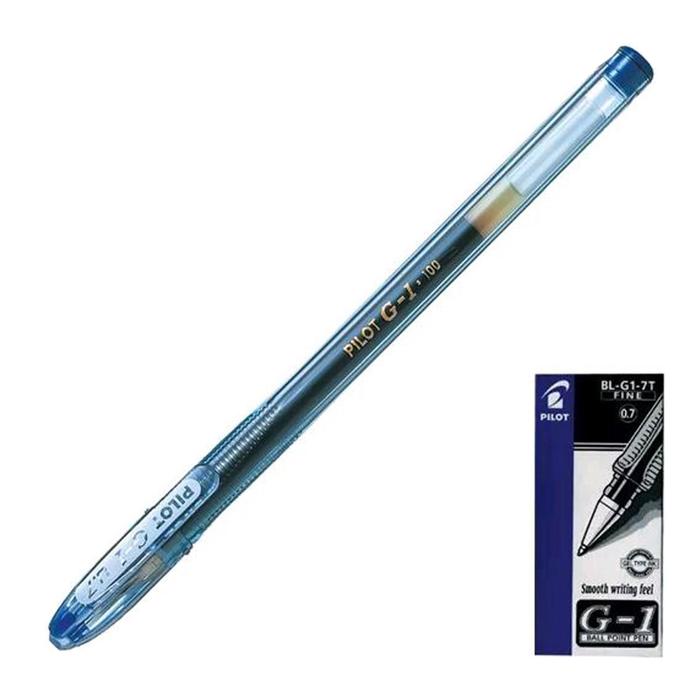 Ручка гелевая Pilot G1, узел 0.5 мм, чернила синие, эргономичный держатель, мягкое письмо - Фото 1