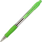 Ручка шариковая автоматическая PILOT Super Grip, резиновый упор, 0.7 мм, масляная основа, стержень синий, корпус зелёный - фото 8259360