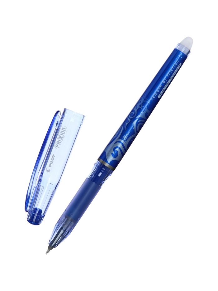 Стираемая ручка Pilot. Frixion, гелевая, синий стержень BL-FRP5 (L), узел 0.5 мм
