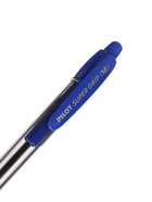 Ручка шариковая Pilot. Super Grip, автоматическая, синий стержень BPGP-10R-M (L), узел 1 мм, на масляной основе, резиновый упор - Фото 9