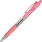 Ручка шариковая автоматическая PILOT Super Grip, резиновый упор, 0.7 мм, масляная основа, стержень синий, корпус розовый - Фото 2